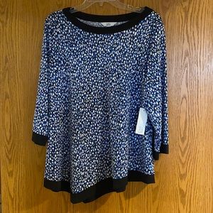 Women’s size xxl Croft & barrow asymmetrical blouse